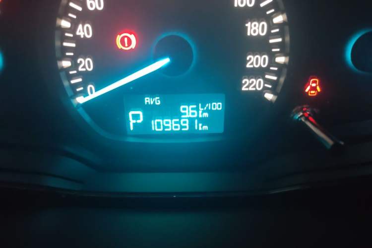 Used Ford Escort 2017 1.5L Automatic Comfort Model Odometer Close Up