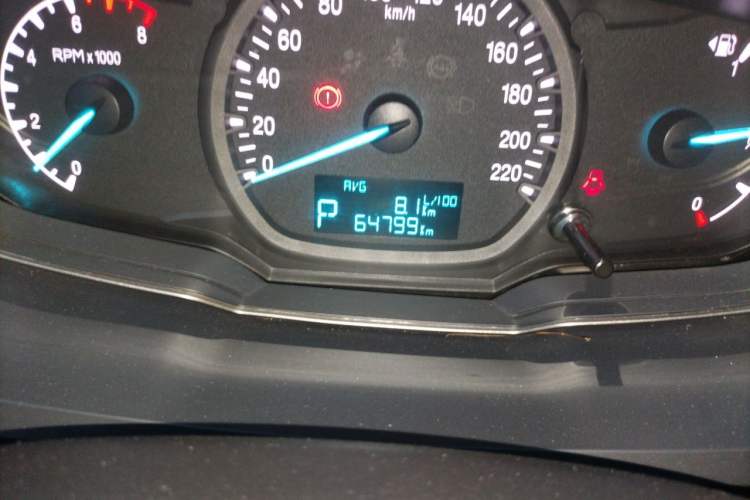 Used Ford Escort 2017 1.5L Automatic Comfort Model Odometer Close Up
