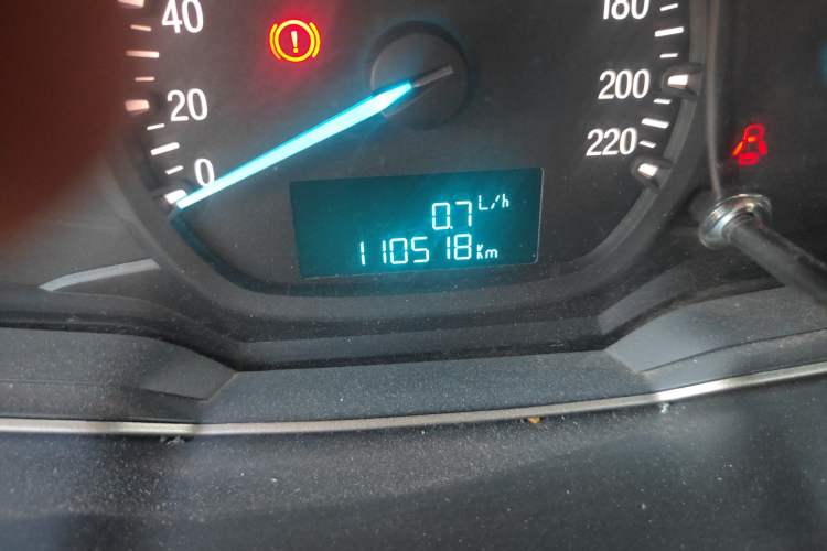 Used Ford Escort 2017 1.5L Manual Comfort Model Odometer Close Up