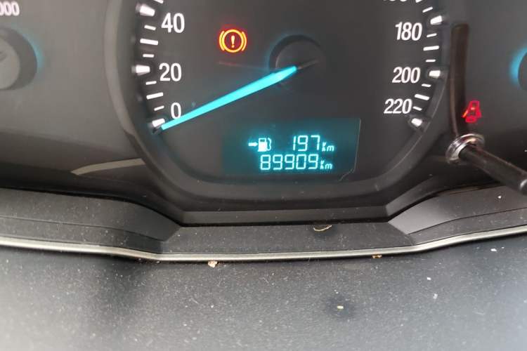 Used Ford Escort 2017 1.5L Manual Comfort Model Odometer Close Up