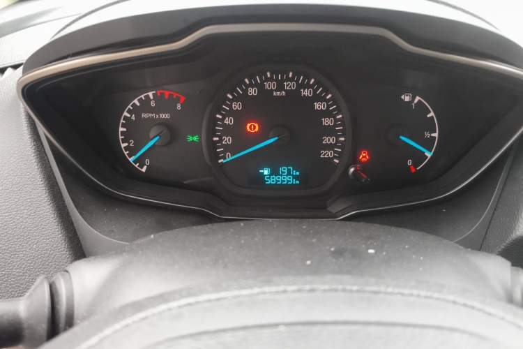 Used Ford Escort 2017 1.5L Manual Comfort Model Odometer Close Up
