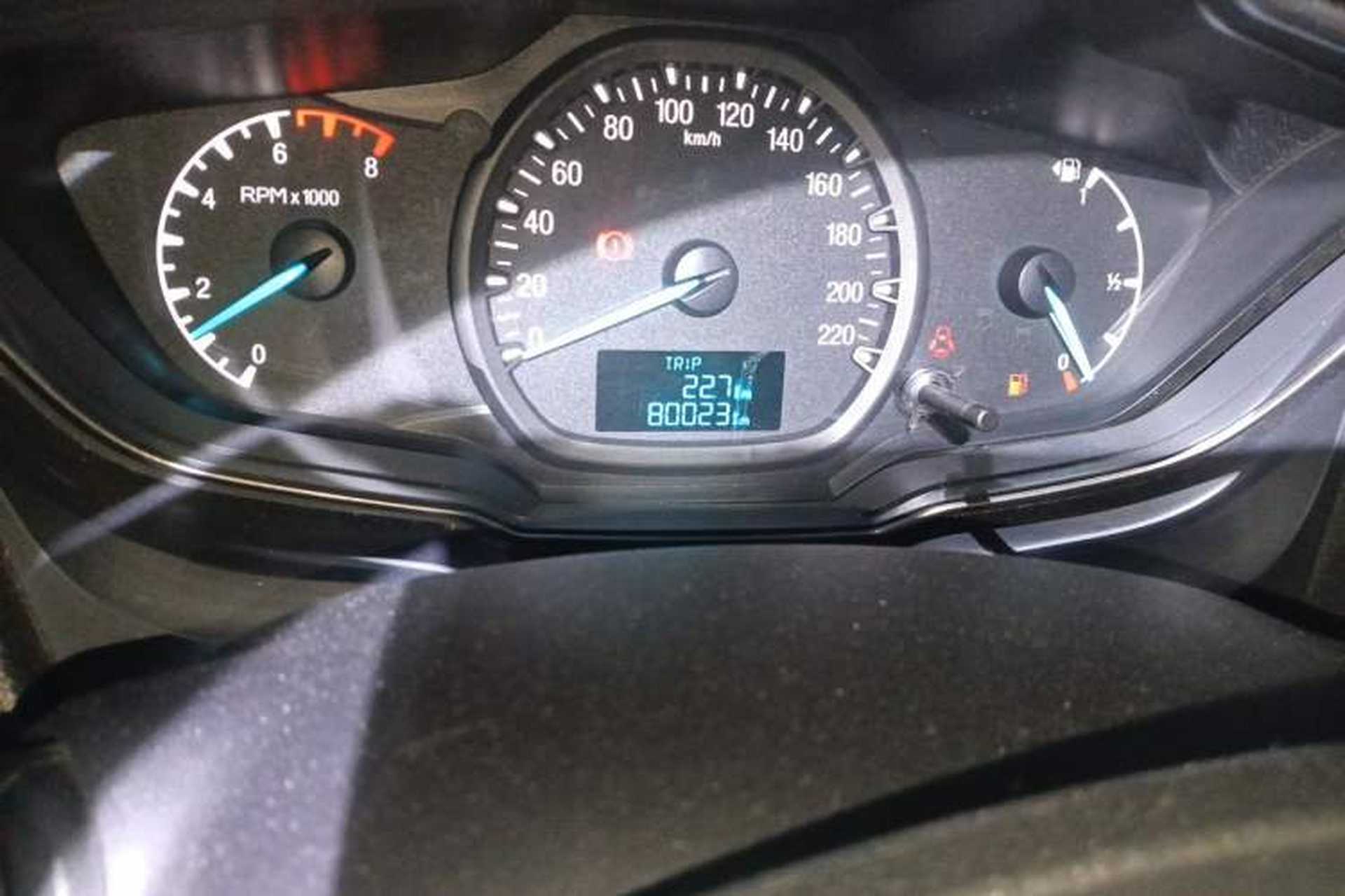 Used Ford Escort 2017 Revised Version 1.5L Manual Comfort Edition Odometer Close Up
