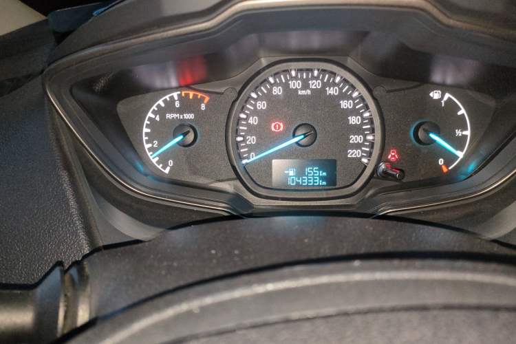 Used Ford Escort 2017 1.5L Manual Comfort Model Odometer Close Up