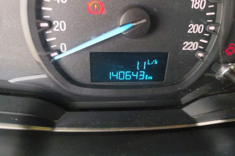 Used Ford Escort 2017 1.5L Manual Comfort Model Odometer Close Up
