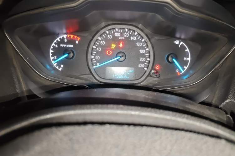 Used Ford Escort 2017 1.5L Manual Comfort Model Odometer Close Up