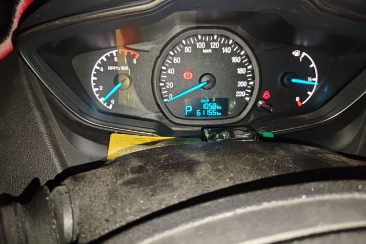 Used Ford Escort 2017 1.5L Automatic Comfort Model Odometer Close Up