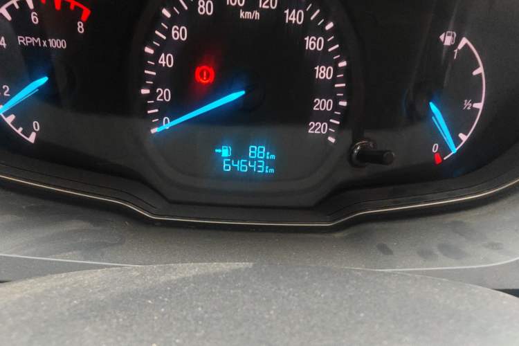 Used Ford Escort 2017 1.5L Manual Comfort Model Odometer Close Up