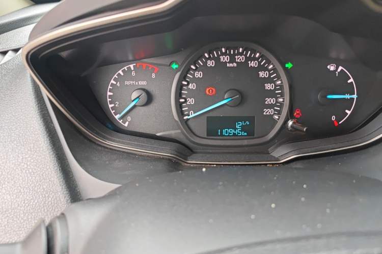 Used Ford Escort 2017 1.5L Manual Comfort Model Odometer Close Up
