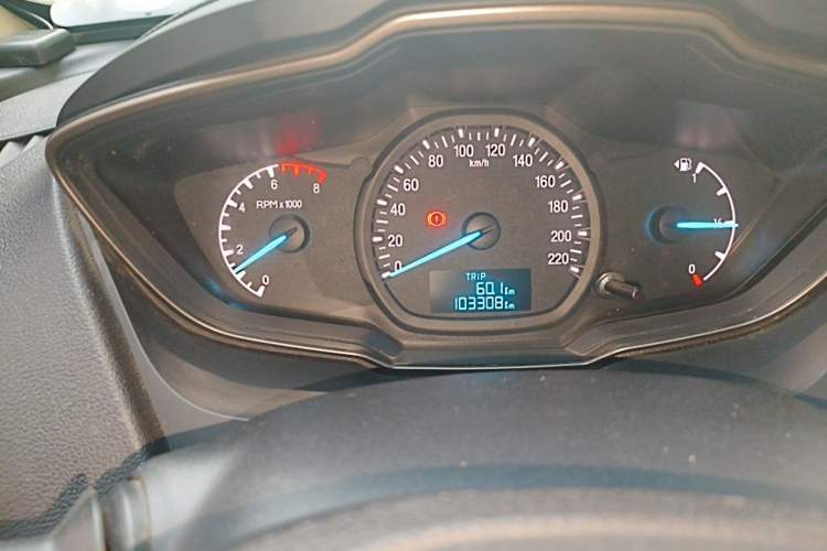 Used Ford Escort 2017 1.5L Manual Comfort Model Odometer Close Up