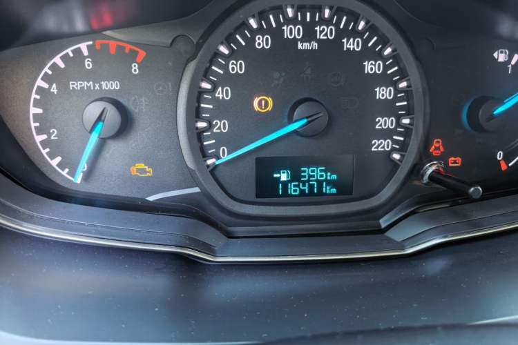 Used Ford Escort 2017 Revised Version 1.5L Manual Comfort Edition Odometer Close Up