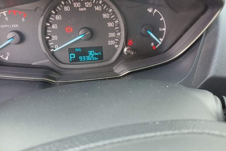 Used Ford Escort 2017 1.5L Automatic Comfort Model Odometer Close Up