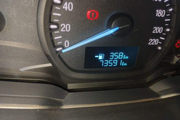 Used Ford Escort 2017 1.5L Manual Comfort Model Odometer Close Up
