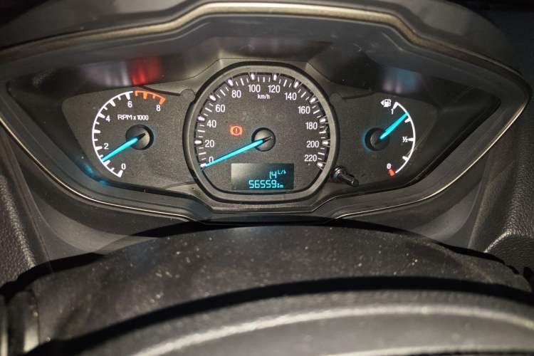 Used Ford Escort 2017 1.5L Manual Comfort Model Odometer Close Up