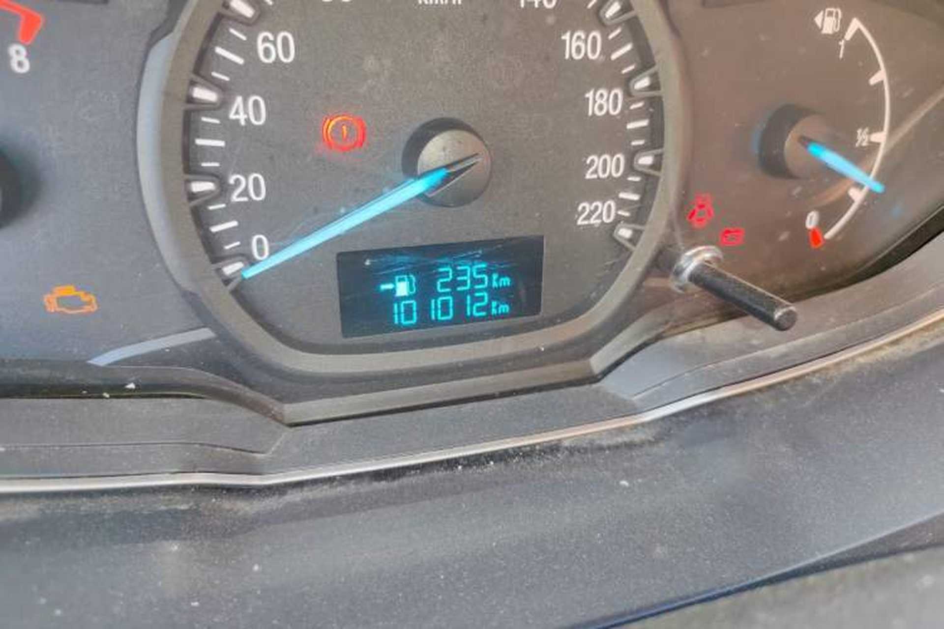 Used Ford Escort 2017 1.5L Manual Comfort Model Odometer Close Up