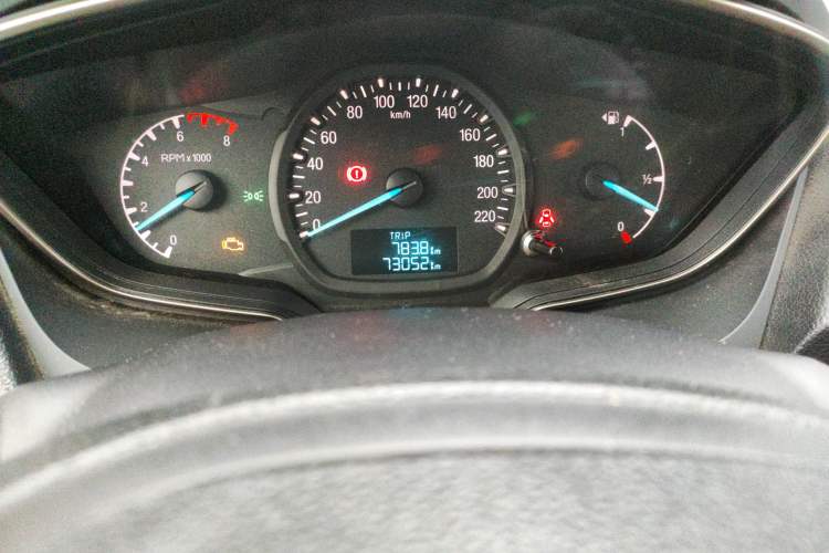 Used Ford Escort 2017 1.5L Manual Comfort Model Odometer Close Up