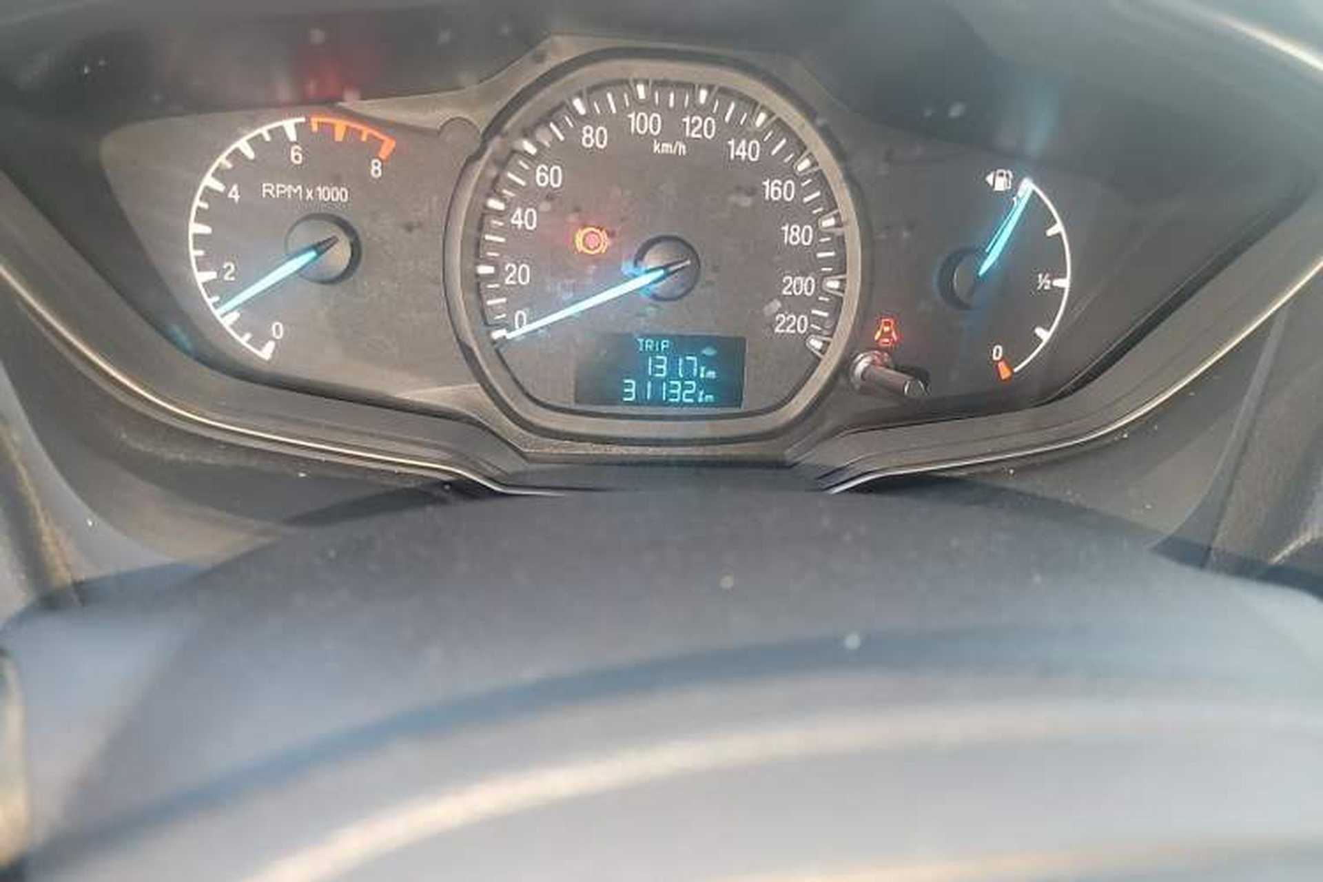 Used Ford Escort 2017 1.5L Manual Comfort Model Odometer Close Up