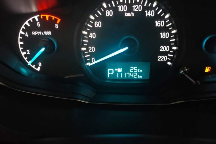 Used Ford Escort 2017 1.5L Automatic Comfort Model Odometer Close Up