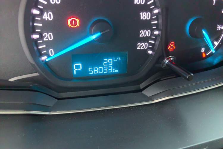 Used Ford Escort 2017 1.5L Automatic Comfort Model Odometer Close Up