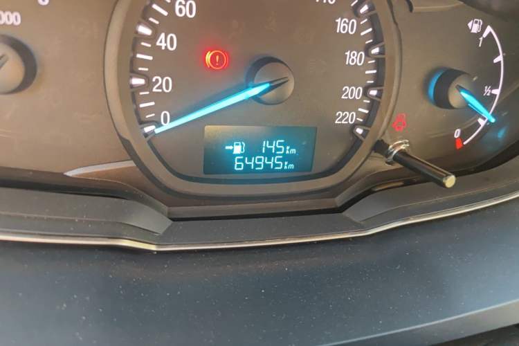 Used Ford Escort 2017 Revised Version 1.5L Manual Comfort Edition Odometer Close Up