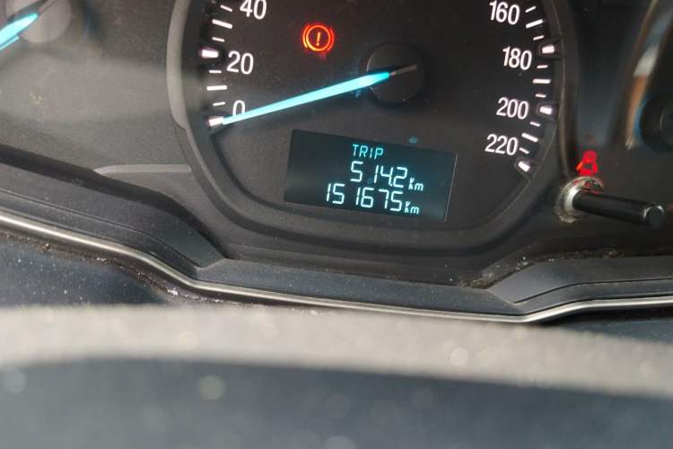 Used Ford Escort 2017 1.5L Manual Comfort Model Odometer Close Up