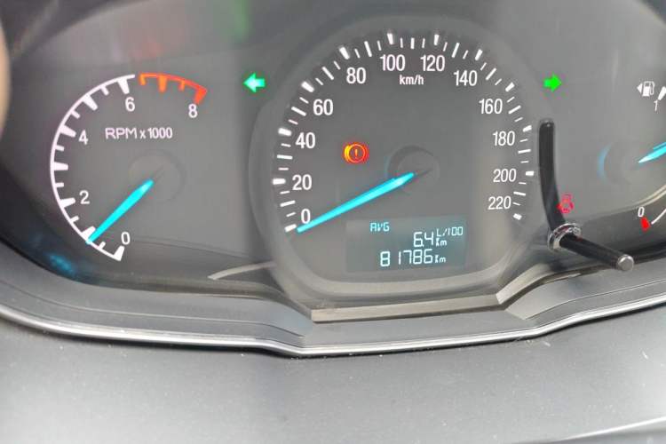 Used Ford Escort 2017 1.5L Manual Comfort Model Odometer Close Up