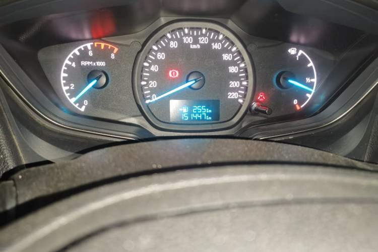 Used Ford Escort 2017 1.5L Manual Comfort Model Odometer Close Up