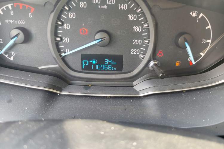 Used Ford Escort 2017 1.5L Automatic Comfort Model Odometer Close Up
