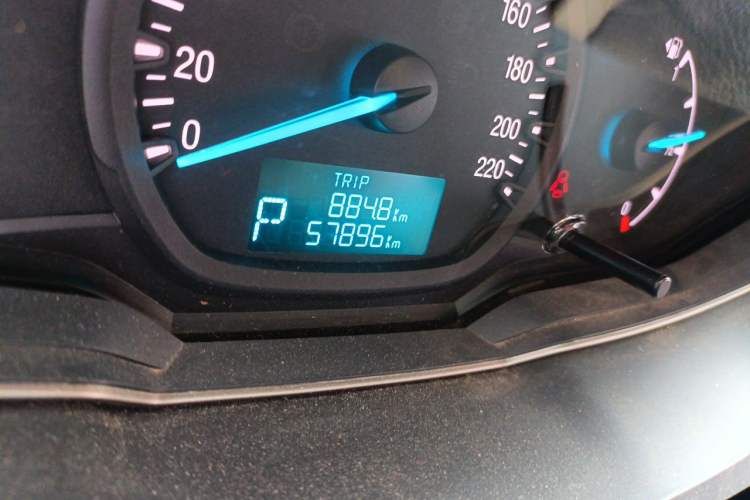 Used Ford Escort 2017 1.5L Automatic Comfort Model Odometer Close Up