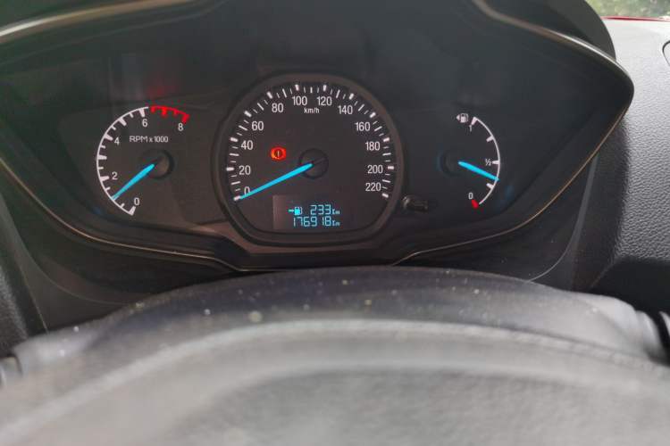 Used Ford Escort 2017 1.5L Manual Comfort Model Odometer Close Up