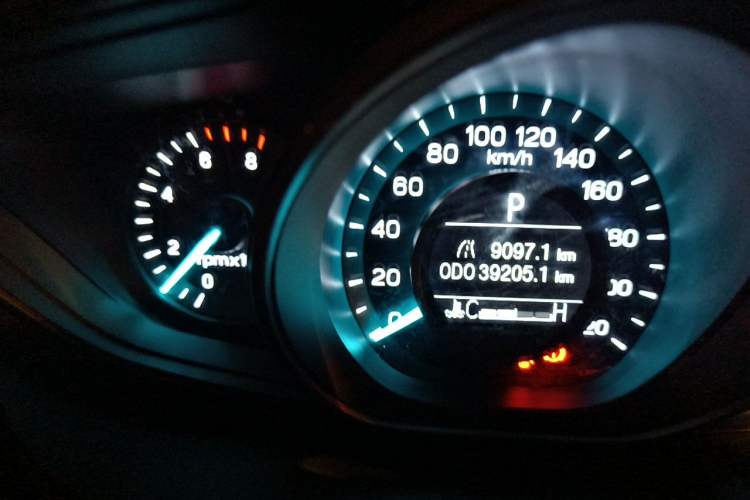 Used Ford Escort 2019 1.5L Automatic ZhiXiang Model Odometer Close Up