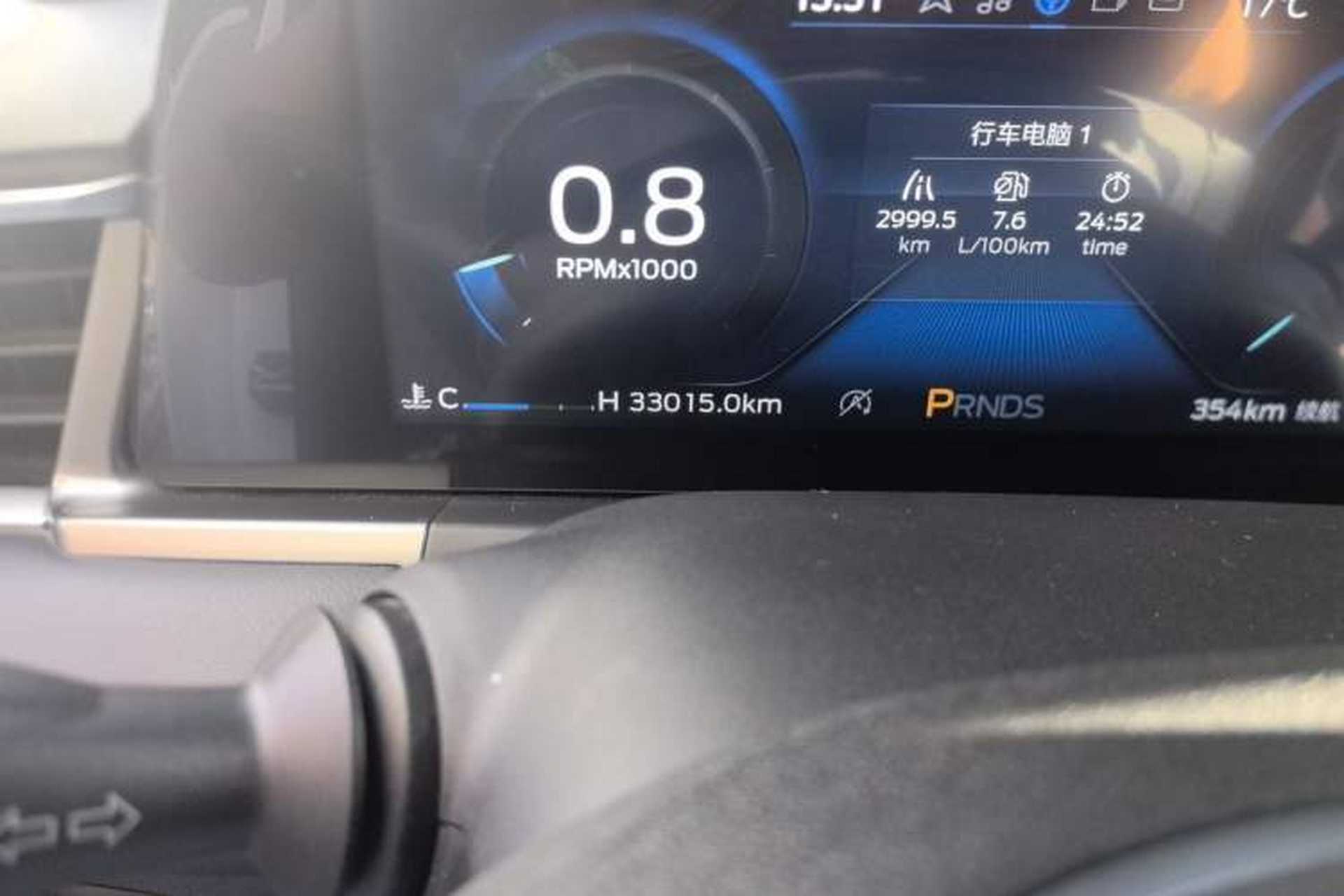 Used Ford Escort 2021 1.5L Automatic Diamond Edition Odometer Close Up