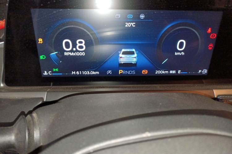 Used Ford Escort 2021 1.5L Automatic Platinum Edition Odometer Close Up