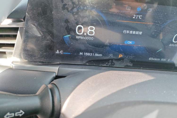 Used Ford Escort 2021 1.5L Automatic Gold Edition Odometer Close Up