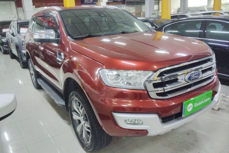 Used Ford Everest 2016 2.0T Gasoline Automatic 4x4 Flagship Edition Front Right 45 Deg