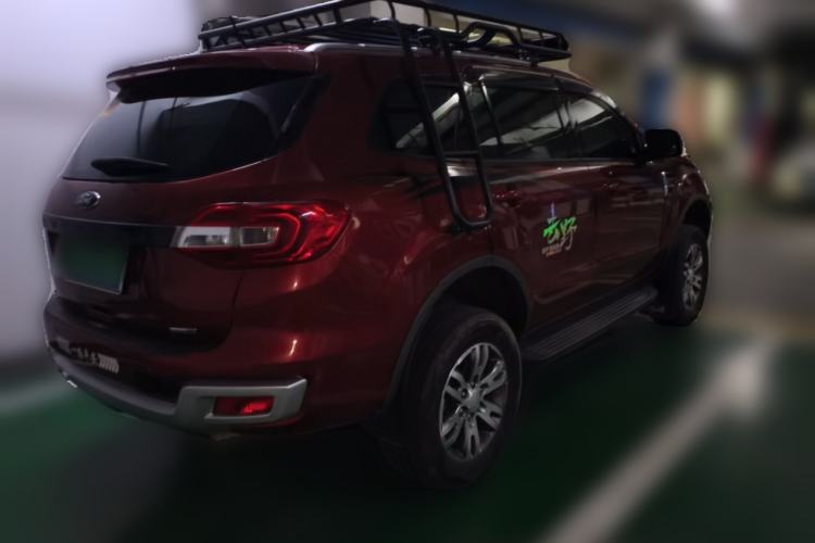 Used Ford Everest 2016 2.0T Gasoline Automatic 4x4 Luxury Edition Rear Right 45 Deg