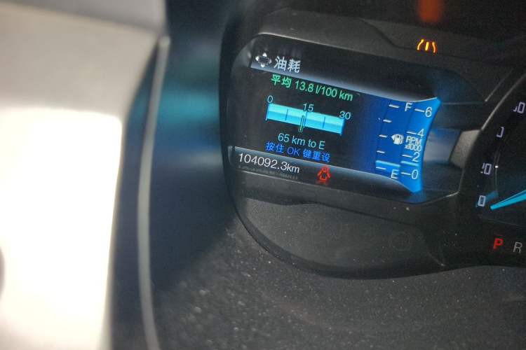 Used Ford Everest 2016 2.0T Gasoline Automatic 4x4 Luxury Edition Odometer Close Up