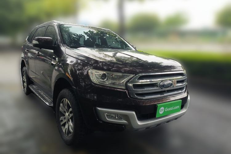 Used Ford Everest 2017 2.0T Gasoline Automatic 4x4 Luxury Edition 7 Seats Front Right 45 Deg