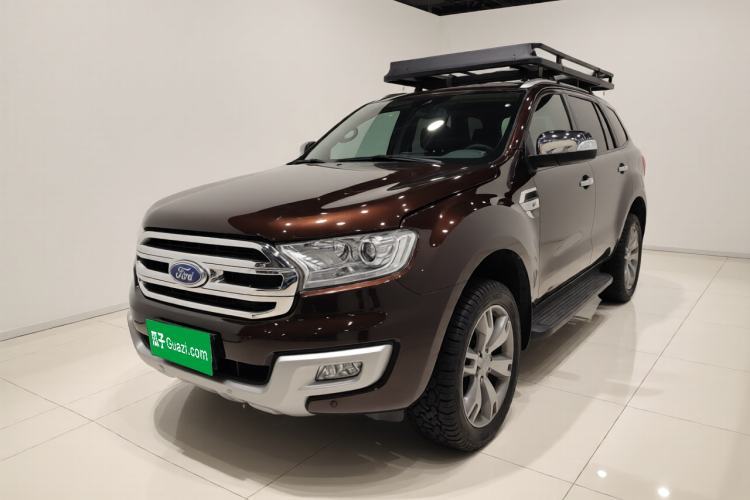 Used Ford Everest 2017 2.0T Gasoline Automatic 4x4 Flagship Edition 7 Seats Guazi used car, China used car export, Used car for sale, Used Ford cars, Cheapest cars for sale