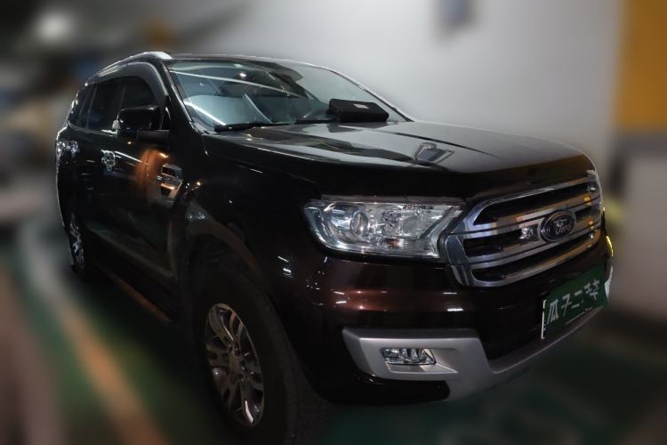Used Ford Everest 2017 2.0T Gasoline Automatic 4x4 Luxury Edition 7 Seats Front Right 45 Deg