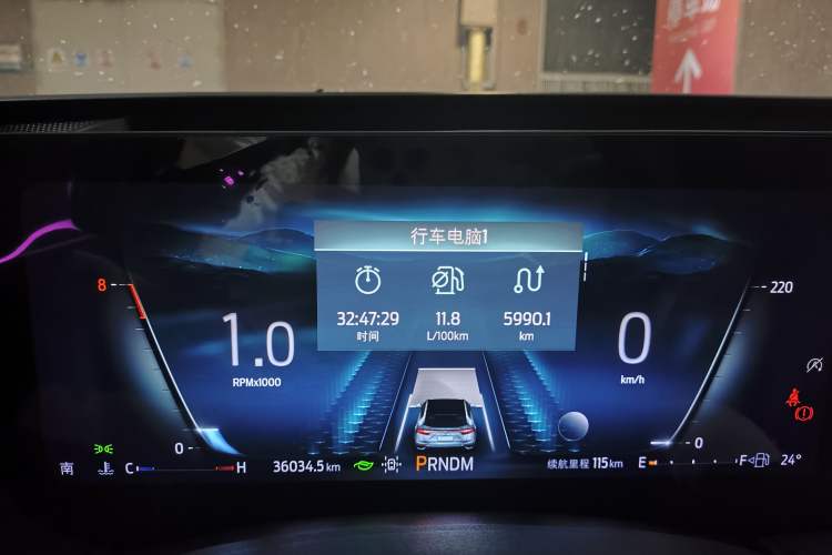 Used Ford EVOS 2022 EcoBoost 245 Sport Edition Odometer Close Up
