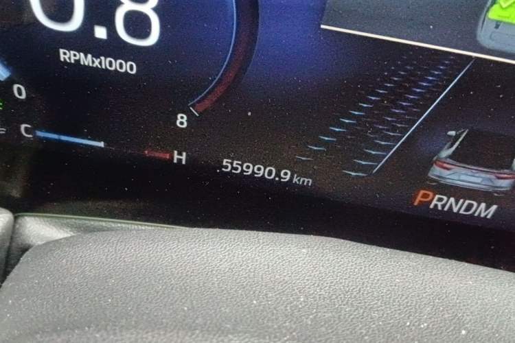 Used Ford EVOS 2022 Facelift EcoBoost 245 ST-Line Odometer Close Up
