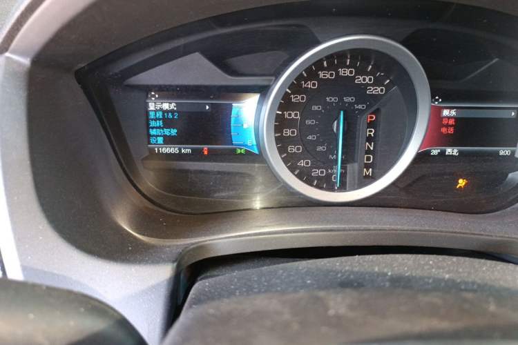 Used Ford Explorer 2013 3.5L Deluxe Model Odometer Close Up