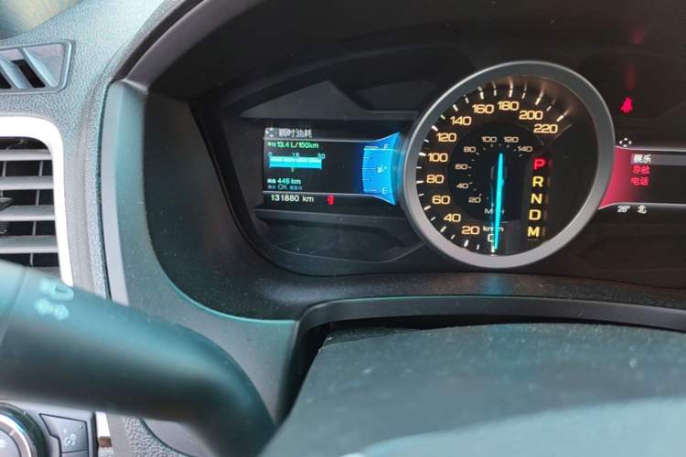 Used Ford Explorer 2013 3.5L Deluxe Model Odometer Close Up