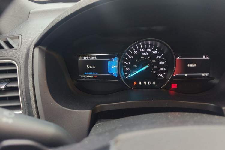Used Ford Explorer 2017 2.3T Elite Edition Odometer Close Up