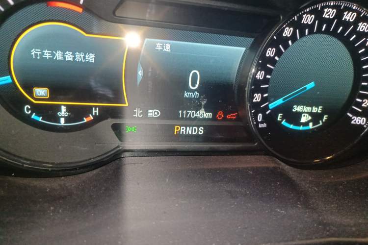 Used Ford Explorer 2017 3.5T Platinum Edition Odometer Close Up