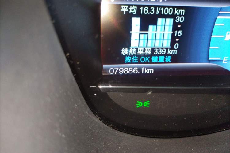 Used Ford Explorer 2017 2.3T Elite Edition Odometer Close Up