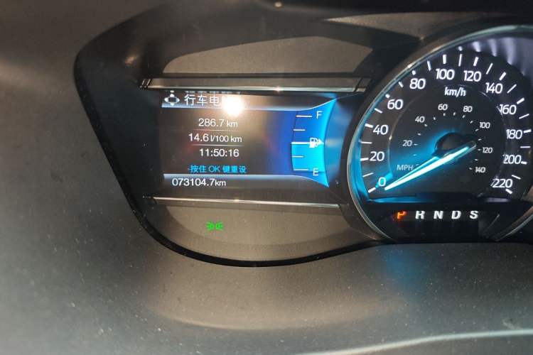 Used Ford Explorer 2018 2.3T Elite Edition Odometer Close Up