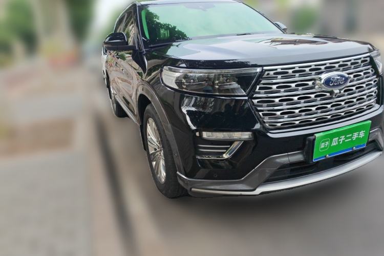 Used Ford Explorer 2020 EcoBoost 285 4x4 Titanium Edition 6 Seats Front Right 45 Deg