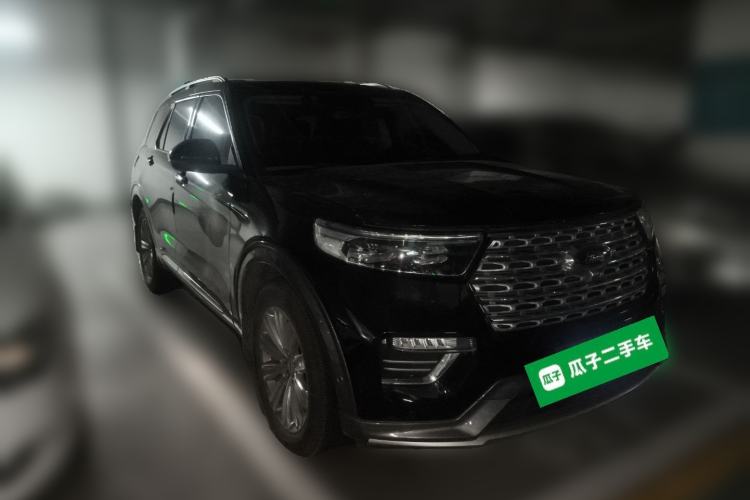 Used Ford Explorer 2020 EcoBoost 285 4x4 Titanium Edition 6 Seats Front Right 45 Deg