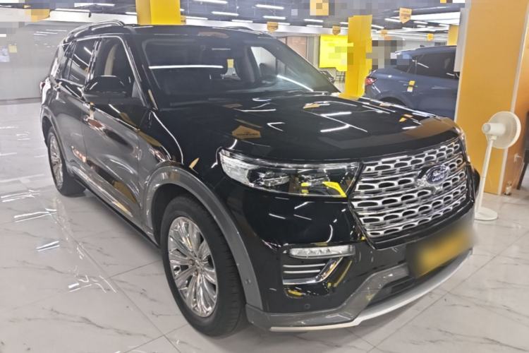 Used Ford Explorer 2020 EcoBoost 285 4x4 Titanium Edition 6 Seats Front Right 45 Deg